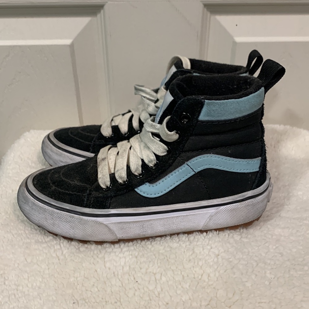 Vans Sk8-Hi Made for the Elements Classic Pop Black/Blue Tint Skate Shoes kids13